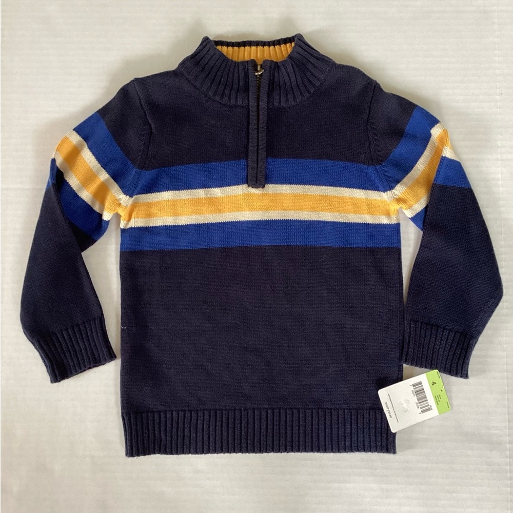 NWT Oshkosh Boys 4 Zip Front Sweater